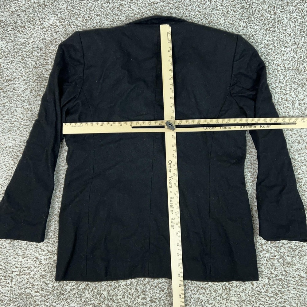 Vtg Pendleton Blazer Womens 10 Black Virgin Wool Two Button Lined Career Office - Picture 6 of 8